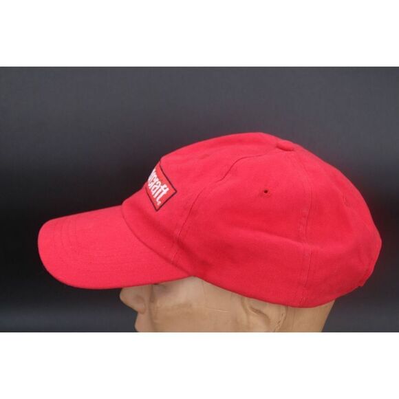 Vintage 90's Ford Motorcraft Red Adj Cotton OSFA Ball Cap - Picture 5 of 6